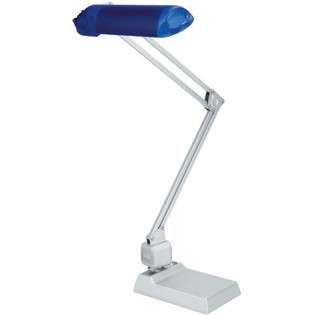 Lite Source Desk Lamp with Blue Translucent Shade   Tasktech Series at 