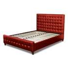 Diamond Sofa Modern Zen Tufted Queen Bed in Mocca Bonded Leather