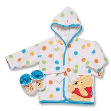 Winnie The Pooh Hooded Robe With Slippers   Boy   Disney   Babies R 