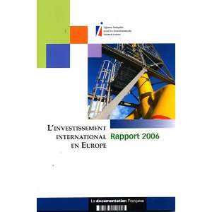  linvestissement international en europe ; rapport 2006 