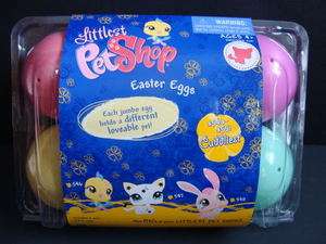 Littlest PET SHOP 6 Pc Easter Egg Set Spring Pets NEW  