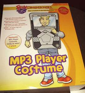 3D NEW IPOD  PLAYER COSTUME FITS KIDS AND ADULTS  
