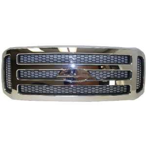 05 07 FORD SUPER DUTY PICKUP F250 F350 F450 F550 GRILLE CHROME WITH 