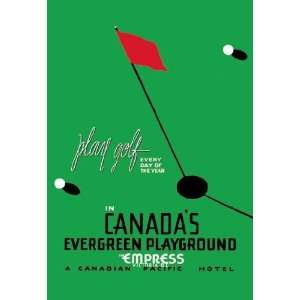 Exclusive By Buyenlarge Play Golf in Canadas Evergreen Playground 