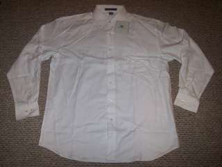 Chestnut Hill Mens Button Down Dress Shirt (Size: XL, Color: White 