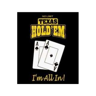   B2240 Texas Hold Em Throw Blanket   50 X 60 Inch