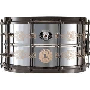  Ludwig Jim Riley Signature Steel Snare Drum, 8x14 Musical 