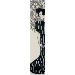  3x16 Art Tile   Japanese Lady By Gustav Klimt: Home 