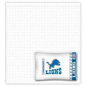 NFL Detroit Lions Locker Room Queen Sheet Set