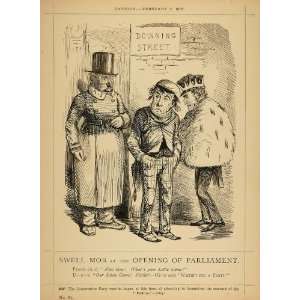  1878 Print Punch Cartoon Disraeli Downing Street London 