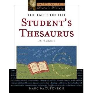 Students Thesaurus (Facts on File Writers Library) by Marc 