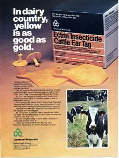   Diamond Shamrock Corporation Cattle Ear Tags Cleveland Ohio Ad  