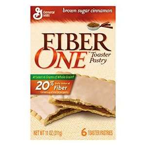 Fiber One Toaster Pastry Brown Sugar Cinnamon, 6 Count Box (Pack of 6)