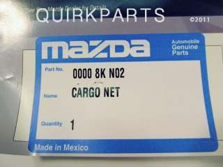   mazda cx 9 cargo net oem new genuine mazda part number 0000 8k n02