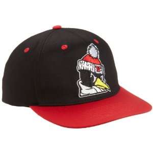   State University Penguins Retro Logo Snapback Cap Hat Black Red NP