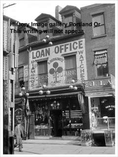 1899 NEW YORK CITY PAWN SHOP PHOTO  