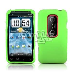 VANMOBILEGEAR HTC EVO 3D (Sprint) Case   Lime Green Soft Silicone Gel 