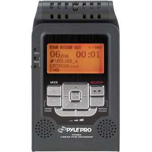 Digital Portable Stereo PPR80 Linear PCM Voice Recorder With BuiltIn 2 