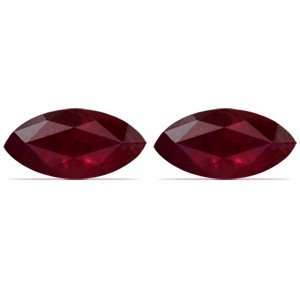  3.59 Carat Loose Rubies Marquise Cut Pair Jewelry
