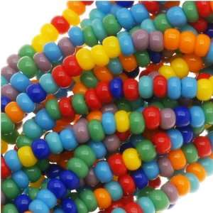  Czech Seed Beads Mix 11/0 Rainbow Opaque Multi Mix (Full 
