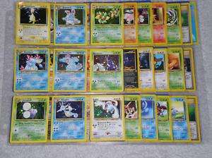 Complete Pokemon NEO GENESIS Card Set w/ 1st Edition  