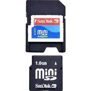  1 GB Mini SD Memory Card with SD Adapter Electronics