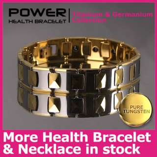 Power 18K Gold Plating Tungsten Bracelet as picture