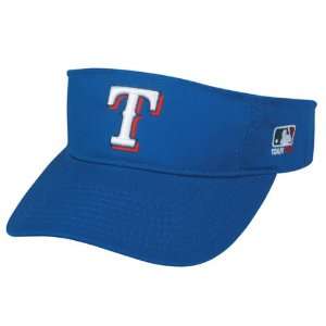  MLB ADULT Texas RANGERS Home Blue VISOR Adjustable Velcro 