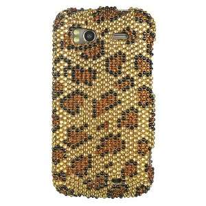  HTC Sensation 4G (T Mobile) Full Diamond Golden Leopard 