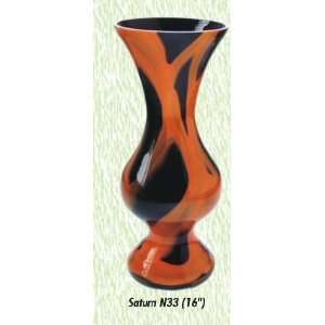 Saturn Vase Hand Blown Modern Glass Vase:  Home & Kitchen