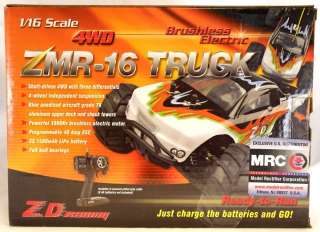   ZMR 16 4WD RC Truck w/Brushless Motor, Battery & Charger   RTR  