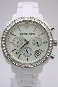 Michael Kors Women Chronograph Date White Watch MK5079  