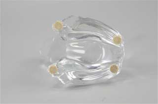 Clear Glass Frog Figurine Paperweight Statuette BACCARAT FRANCE  