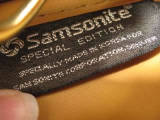 vtg Samsonite Garment Bag Special Edition Suit Hanging Suitcase Carry 