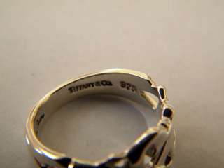 Tiffany & Co Paloma Picasso Sterling Silver Open Heart Ring  