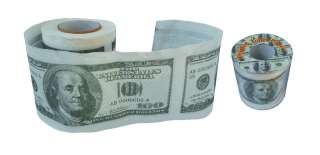 100 Dollar Bill Novelty 2 Ply Printed Toilet Paper  