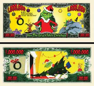 THE GRINCH STOLE CHRISTMAS DOLLAR BILL (100/$13.99)  