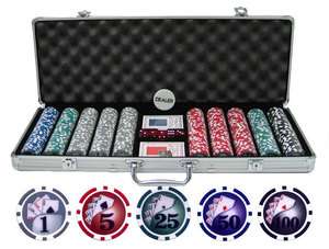 13.5g 500pc Yin Yang Clay Poker Chip Set  