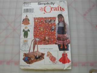   CRAFT PATTERN #7695 TOTES, ORGANIZER, ETC. FOR BEANIES SEWING QUILTS