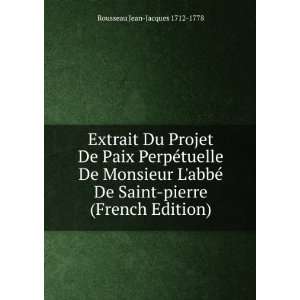   Saint pierre (French Edition) Rousseau Jean Jacques 1712 1778 Books