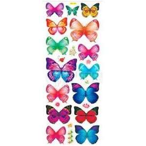 Wall Decal/sticker Fantasy Butterflies (15, with Small Flower Accents 