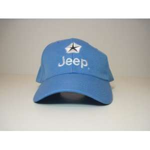  Jeep Baseball Hat Cap Blue Adj. Velcro Back New 