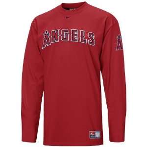   Angeles Angels of Anaheim Red Outing Tackle T shirt