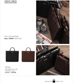 PU Leather Briefcase Business Case Shoulder Bag M032  