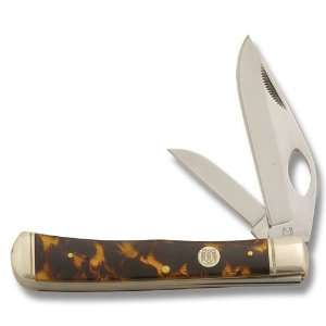 Rough Rider Knives 823 Blade Lock Trapper Knife with Imitation 