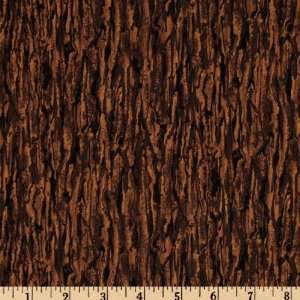  44 Wide Whitetail Valley Tree Bark Brown Fabric By The 