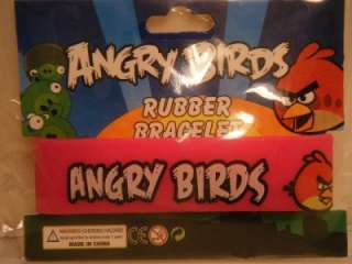 Party Favors Angry Birds Rubber Bracelet and Slingshot Pen Lot Brand 