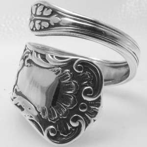 STERLING SILVER spoon ring MARYLAND by GORHAM ( LARGE SIZE)  