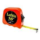 Lufkin L516 3/4 Inch x 16 Hi Viz 1/2 Orange Power Return Economy Tape 