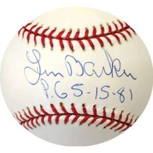  Len Barker Autographed Baseball